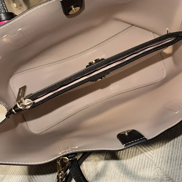 Kate Spade Black Leather Harper Satchel Crossbody Purse - Picture 16 of 16